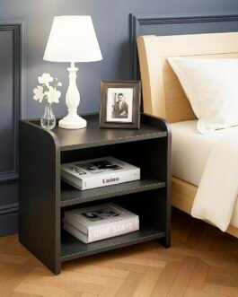 Deion Wooden Side Table – Night Stand & End Table Organiser – DIY Space Saver Storage Organizer – Bedside Furniture for Bedroom,Living Room,Hallway|Home Decor Items 40.6 x 25.4 x 50.8 cm, Dark Brown Deion Wooden Side Table – Night Stand & End Table Organiser – DIY Space Saver Storage Organizer – Bedside Furniture for Bedroom,Living Room,Hallway|Home Decor Items 40.6 x 25.4 x 50.8 cm, Dark Brown