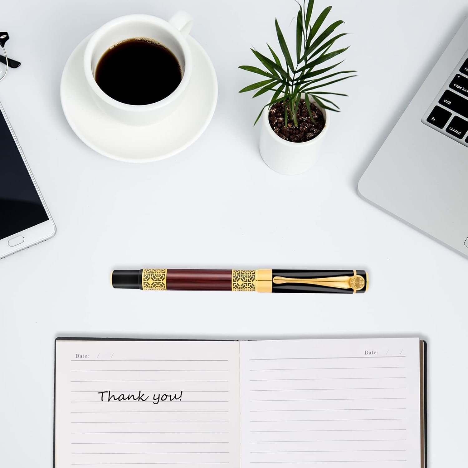 Krifa Enterprise Ballpoint Pen Black Refill,Business pens,Luxury Pen,Best Ball Gift Set for Men & Women Professional Executive,Office,Nice Pens Classy Gift Box… (Red) - Image 2