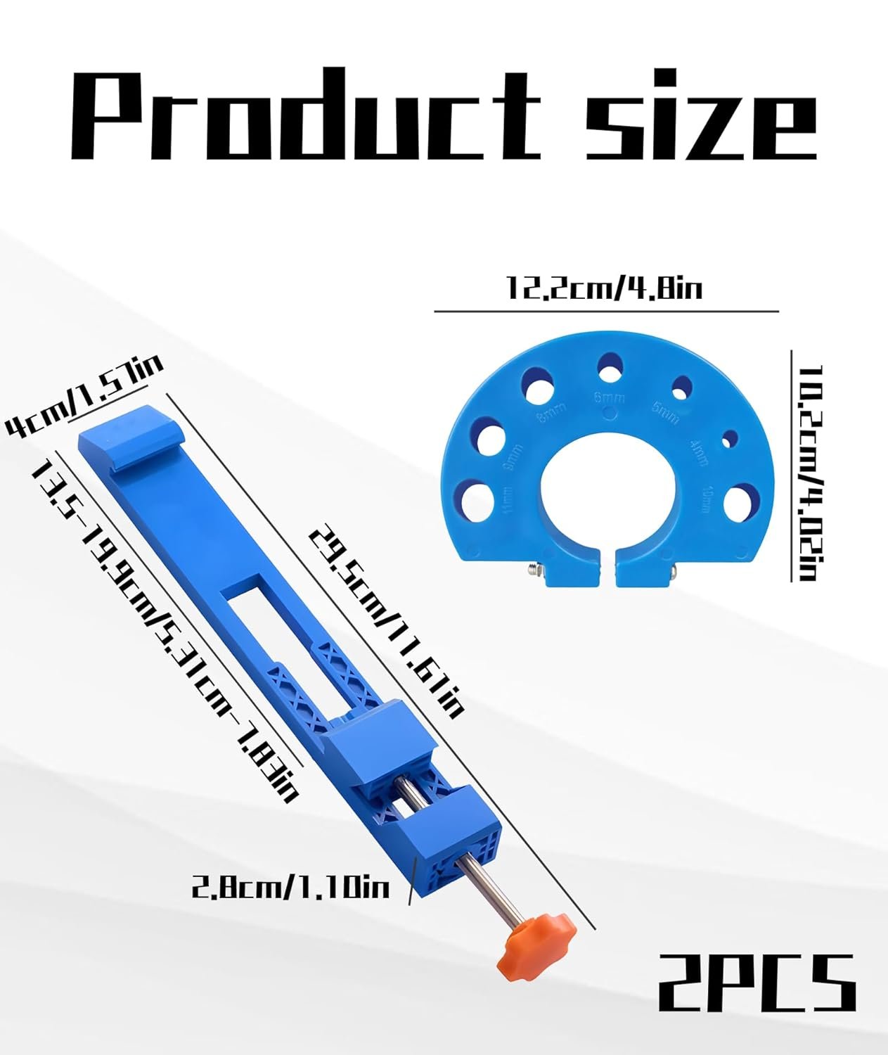 2Pcs Wood Working Tools, Clamp Circular Saw Guide, Adjustable Cutting Machine Base for Precision Woodworking and DIY Projects - Image 7