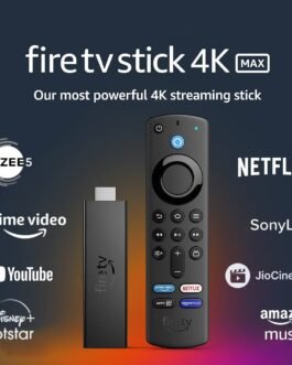 Certified Refurbished Fire TV Stick 4K Max streaming device, Wi-Fi 6, Alexa Voice Remote (includes TV controls)