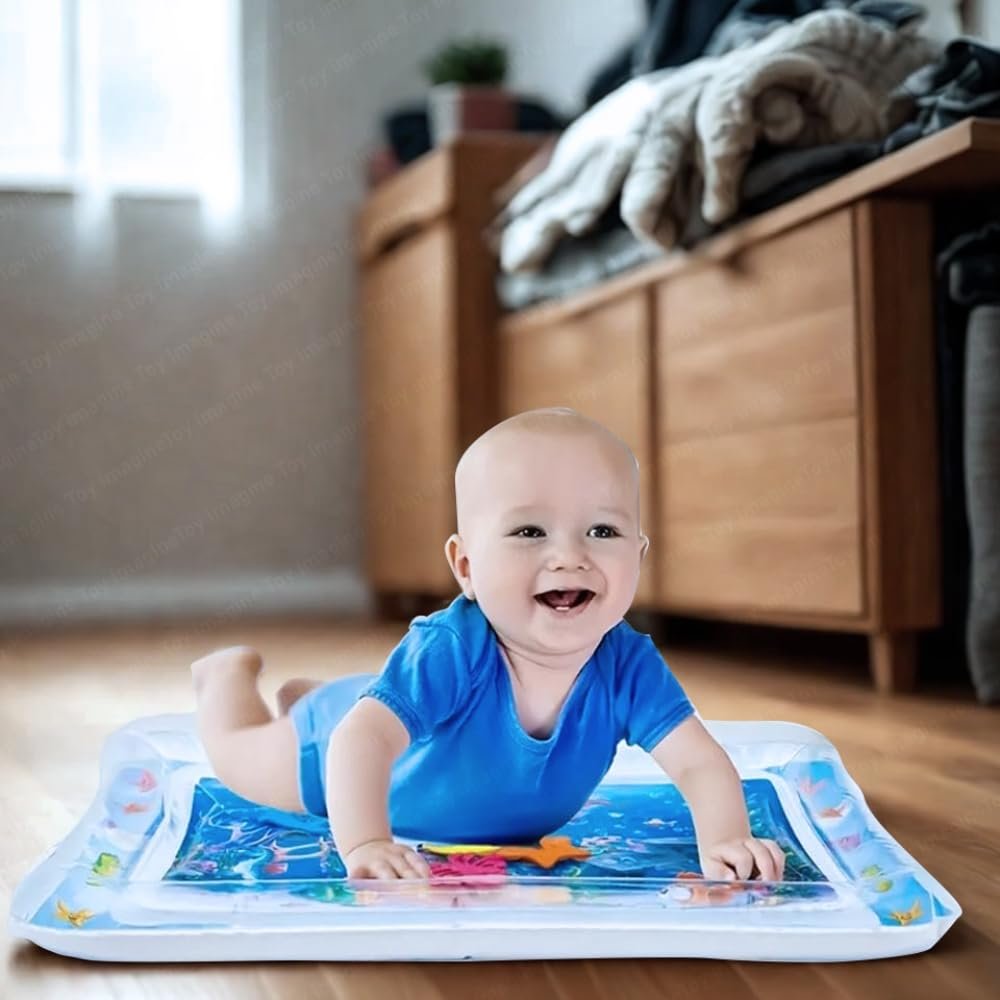 Toy Imagine Tummy Time Water Mat for Babies | Sensory Play Gym for 6-12 Months | Newborn Baby Essentials | Water-Filled Activity Mat | Baby Gifts | Pack of 1 - Image 2