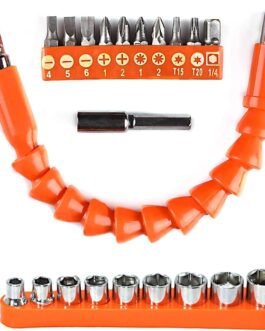 H9 � Flexible Shaft Drill Bit Extension Kit, Flexible Soft Shaft Extension Screwdriver Bits & Sockets Nut Electric Bit Power Repair DIY Tools for Drill drilling machine (22 Pieces Set) H9 � Flexible Shaft Drill Bit Extension Kit, Flexible Soft Shaft Extension Screwdriver Bits & Sockets Nut Electric Bit Power Repair DIY Tools for Drill drilling machine (22 Pieces Set)