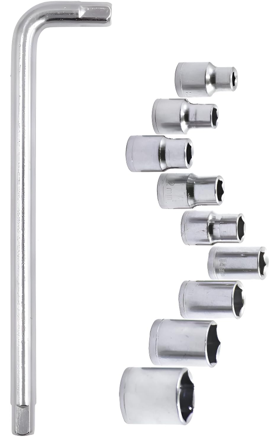 Oblivion 10-Pcs Socket Handle Set | Hand Tool Kit for Home DIY, Automobile & Vehicle Maintenance Repair (Pack of 1) - Image 6