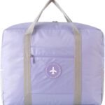 Handcuffs Polyester Travel Duffel Bag|Foldable|Lightweight|Waterproof|Luggage|Airplane|Carry-On|Flight Bags|Travelling|Holiday|Outing|Sports|Weekend|Gifts (Purple, Width: 15.24 Cm)