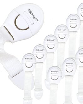 KidDough Furniture Safety Locks for Kids – Pack of 10 White Locks, Child Safety Locks for Drawers, Cabinets, Fridge, Cupboard Lock, Baby Proofing Product, Strong and Adhesive Safety Locks KidDough Furniture Safety Locks for Kids – Pack of 10 White Locks, Child Safety Locks for Drawers, Cabinets, Fridge, Cupboard Lock, Baby Proofing Product, Strong and Adhesive Safety Locks