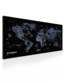 STRIFF World Map Extended Size (800 mm x 300 mm x 2 mm) Gaming Mouse Pad| Desk Mat | Stitched Edges| Non-Slip Rubber Base|Computer Laptop|Keyboard Mouse Pad for Office & Home (World Map) STRIFF World Map Extended Size (800 mm x 300 mm x 2 mm) Gaming Mouse Pad| Desk Mat | Stitched Edges| Non-Slip Rubber Base|Computer Laptop|Keyboard Mouse Pad for Office & Home (World Map)