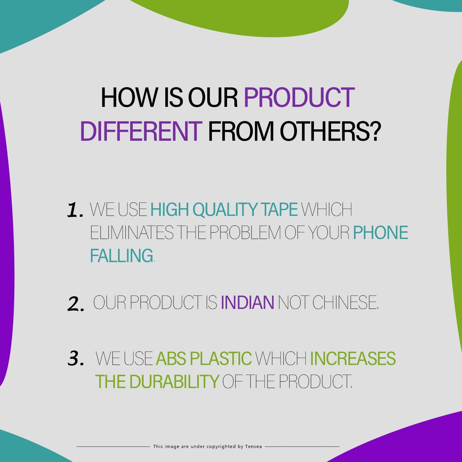 Tensea ABS Mobile Phone Charging Stand,Multi-Functional Storage Holder,Bedside Fixed Rack,Bedroom,Office Accessories,Acrylonitrile Butadiene Styrene,White 01,Portable Electronic Devices,9.9x3x8.6 cm - Image 2