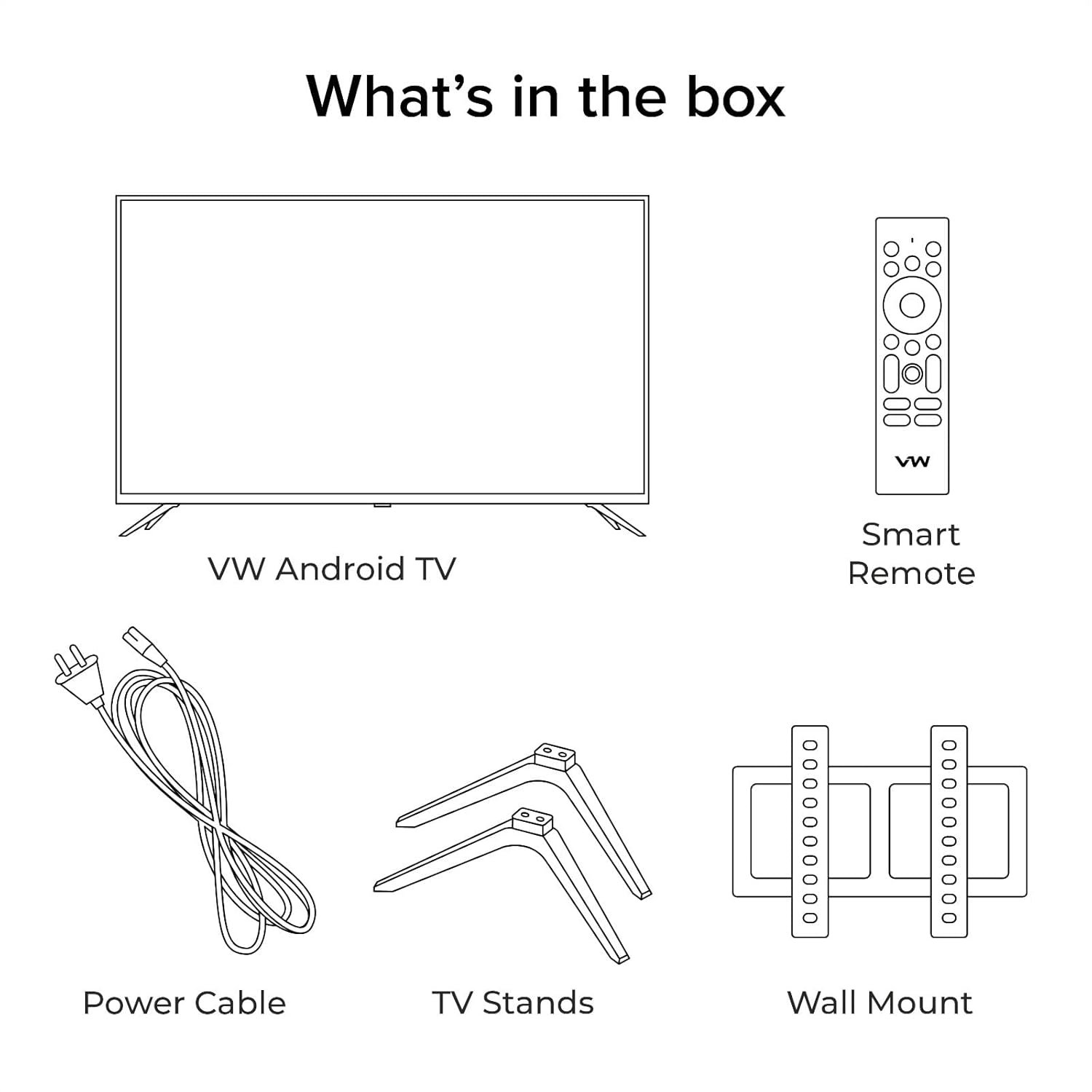 VW 80 cm (32 inches) Frameless Series HD Ready Android Smart LED TV VW32S (Black) - Image 8