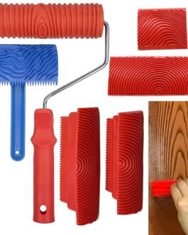 Serplex® 6Pcs Wood Graining Tool Set, Wood Grain Roller Painting Tool with Handle, Paint Roller Tool Kit Multi Sizes Rubber Graining Roller Tools for Wall, DIY Wooden Craft, Art Painting Serplex® 6Pcs Wood Graining Tool Set, Wood Grain Roller Painting Tool with Handle, Paint Roller Tool Kit Multi Sizes Rubber Graining Roller Tools for Wall, DIY Wooden Craft, Art Painting