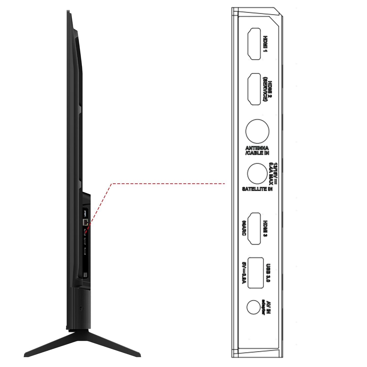 TCL 139 cm (55 inches) Metallic Bezel Less Series 4K Ultra HD Smart LED Google TV 55V6C (Black) - Image 4