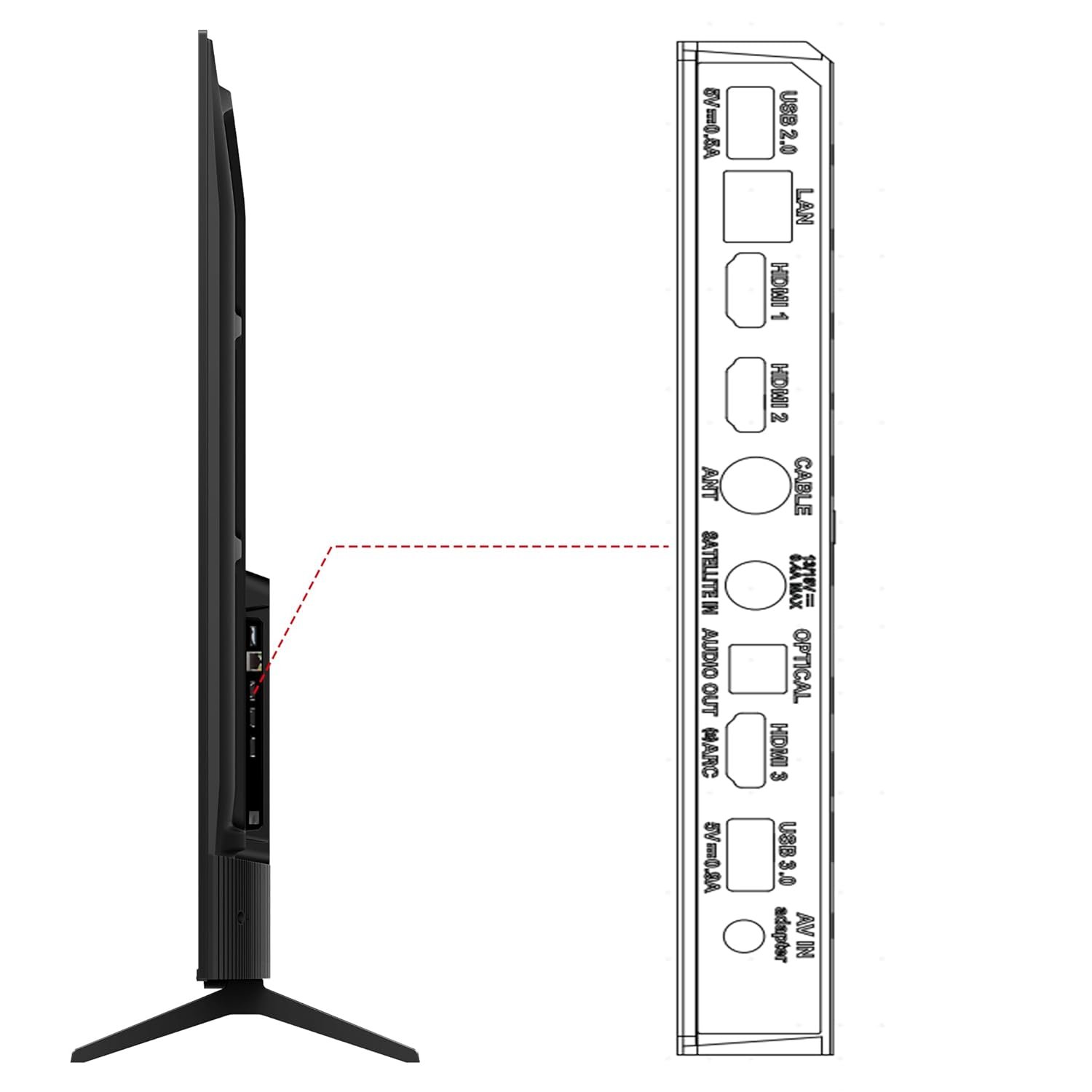 TCL 189 cm (75 inches) Metallic Bezel Less Series 4K Ultra HD Smart LED Google TV 75V6C (Black) - Image 5