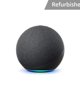 Certified Refurbished Echo (4th Gen, 2020 release) | Premium sound powered by Dolby and Alexa (Black)