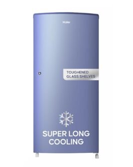 Haier 185 L, 2-Star Direct-Cool Single Door Refrigerator with DEFT Technology & Large Vegetable Box (HED-19TRB-N, Radish Blue) Haier 185 L, 2-Star Direct-Cool Single Door Refrigerator with DEFT Technology & Large Vegetable Box (HED-19TRB-N, Radish Blue)
