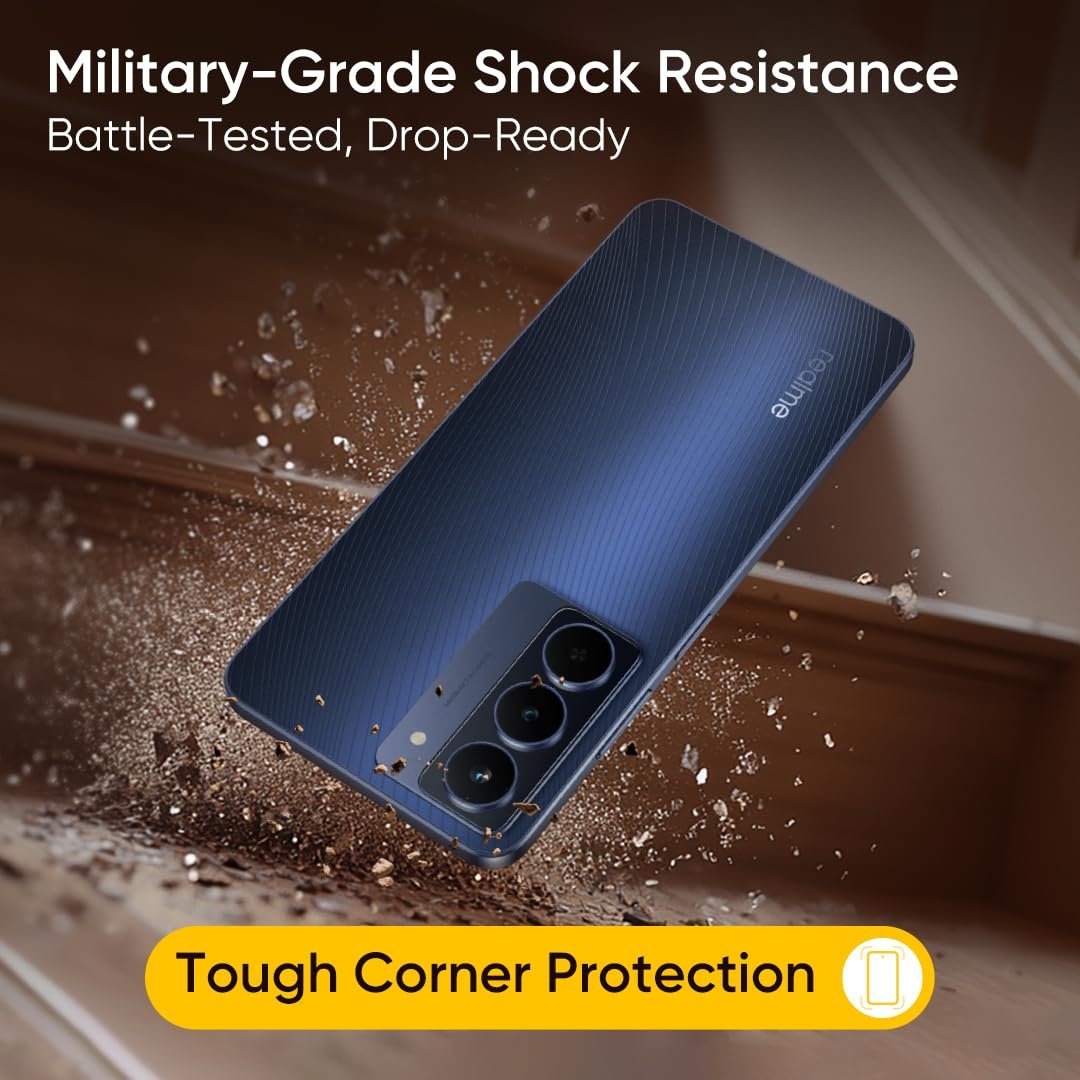 realme NARZO 80x 5G (Sunlit Gold,8GB+128GB) | | Dimensity 6400 5G Chipset | 6000mAh Long-Lasting Battery | 45W Fast Charge | 120Hz Eye Comfort Display | IP69 Top-Tier Waterproof - Image 8