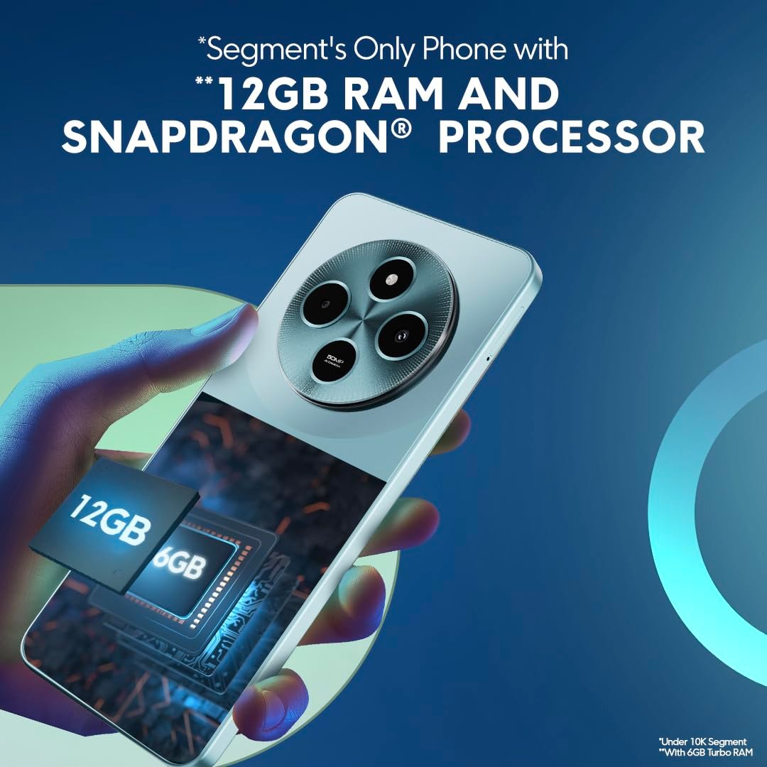 POCO M7 5G Mint Green 6GB RAM|128GB ROM|SD4 Gen2 Processor|6.88" HD+ Display|50MP Camera|8MP Front Camera|5160 mAh Battery - Image 7