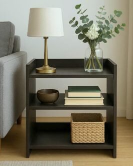 FireBees Wooden Side Table for Bedroom & Living Room | Compact Bedside Stand | Modern End & Coffee Table | Sofa Side Shelf & Corner Organizer for Home Decor (Brown 20X16X10 Inch) FireBees Wooden Side Table for Bedroom & Living Room | Compact Bedside Stand | Modern End & Coffee Table | Sofa Side Shelf & Corner Organizer for Home Decor (Brown 20X16X10 Inch)