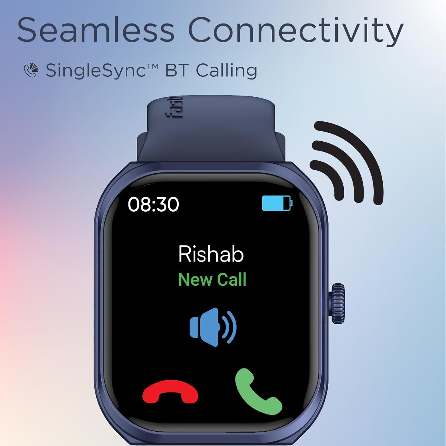 Fastrack Limitless FS2+ Smart Watch, 2.01" UltraVU Display, Functional Crown, SingleSync BT Calling, 110+ Sports Modes, 200+ Smartwatch Faces, Upto 7 Day Battery, AI Voice Assistant (Black) - Image 3