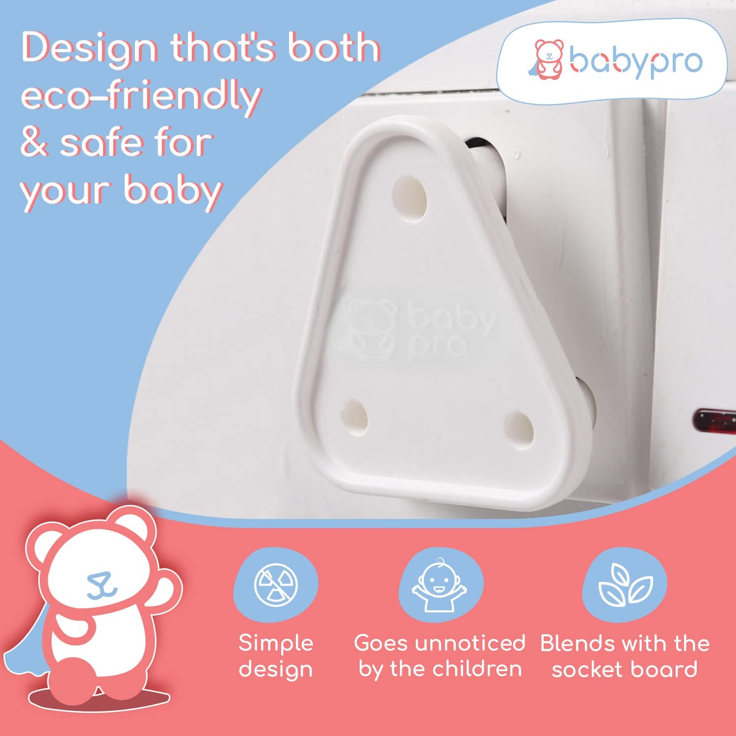 BabyPro BabyProofing Electric Socket Covers (Set of 12) for Baby Safety by Certified Professional Childproofer, Switch Board Covers (White) - Made in India - Image 5