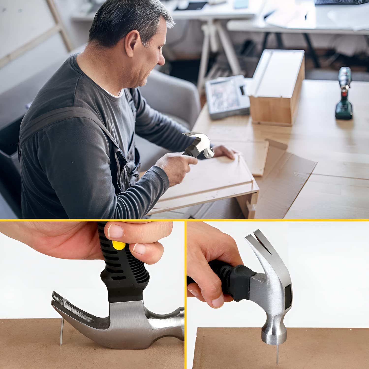 Oblivion Mini Hammer | Short-Length Hammer for Home Improvement & Woodworking – Compact & Durable (Pack of 1) - Image 6