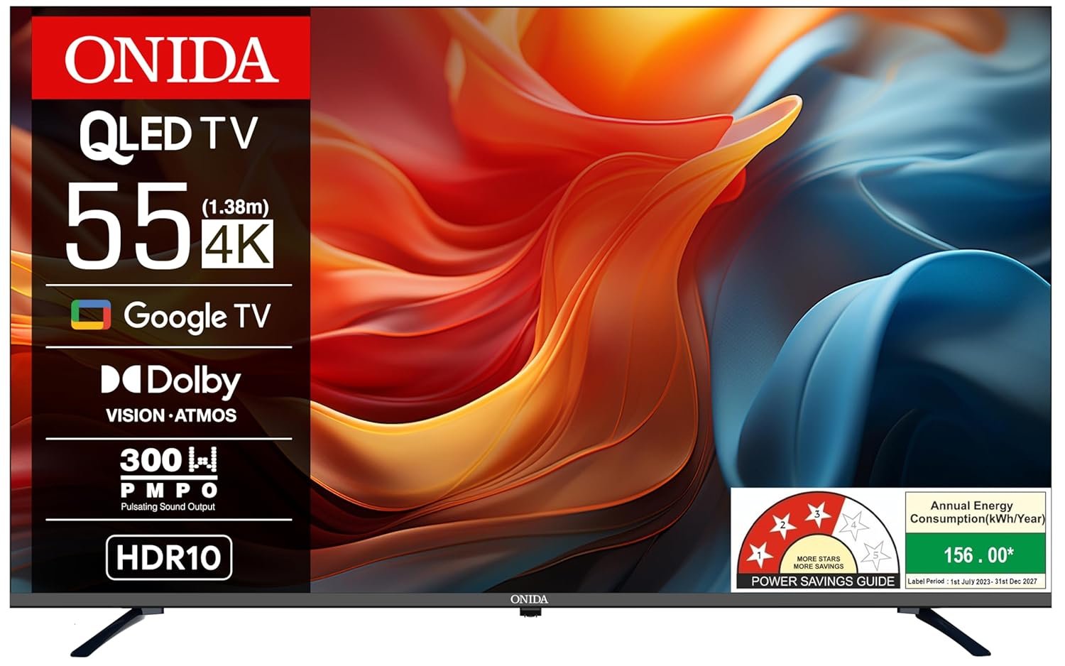 ONIDA 139 cm (55 inches) Nexg Series 4K QLED Smart Google TV QZ55UI - Image 2