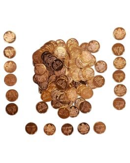 YRK German Silver Lakshmi Gold Dollar 108 | Gold Coins With Lotus 108 Pcs | Dollar YRK German Silver Lakshmi Gold Dollar 108 | Gold Coins With Lotus 108 Pcs | Dollar