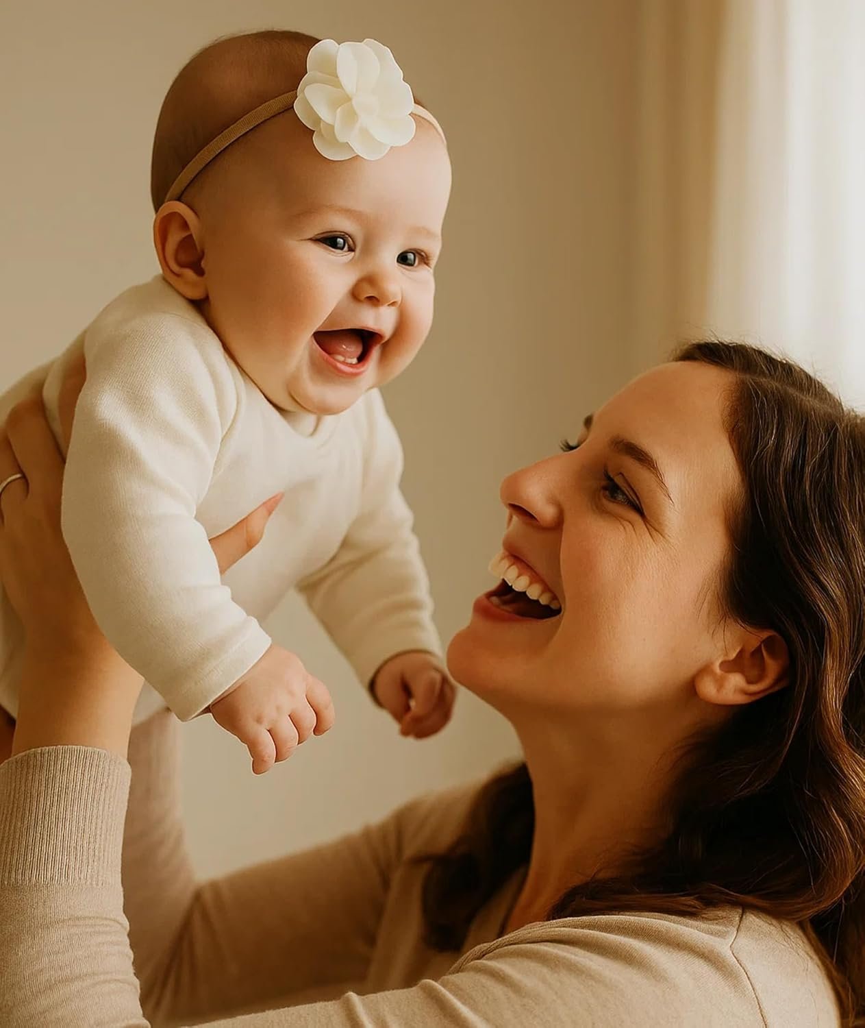 5-Piece Hair Bands for Baby Girl, Soft and Comfortable Headbands for Baby Girls, Hairs Accessories for Babys Girl, Kids Hairs Band, Babys Hair Accessories for 0 to 2 Years - Image 4