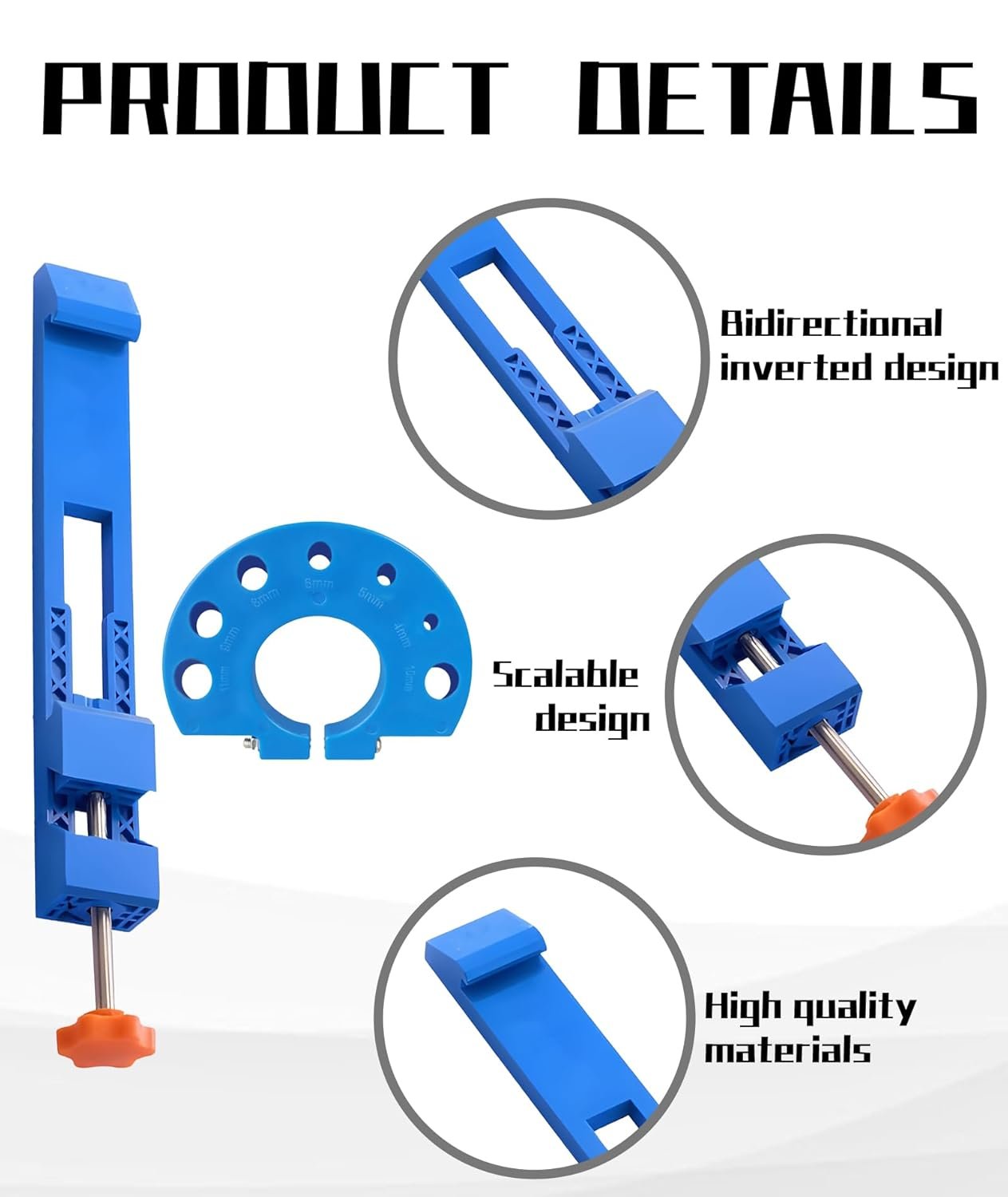 2Pcs Wood Working Tools, Clamp Circular Saw Guide, Adjustable Cutting Machine Base for Precision Woodworking and DIY Projects - Image 4