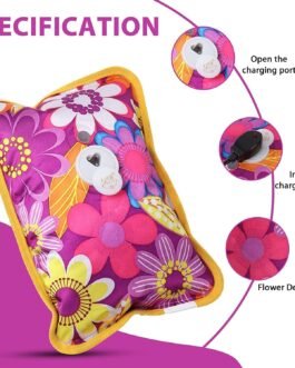 Hot Water Bag BLACK OLIVE® Heating Gel Bag For Pain Relief Electric Hot Pack Heat Pad Electric Heating Pad For Menstrual/Back Pain Men & Women With Charging Cord (Multicolour/Assorted)