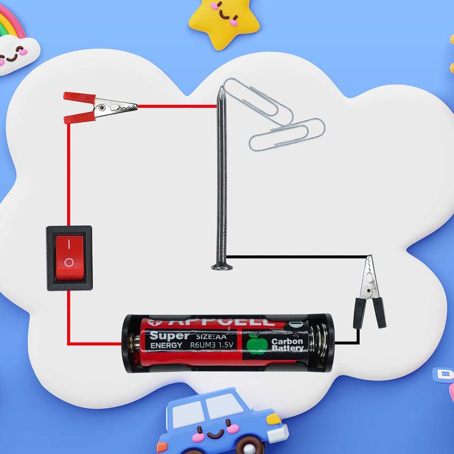 Electronic Spices Science Experiment Kit – for Kids, STEM Kit, Electric Circuit Kit with Motor Fan Toy, DIY Kit for Students, Science Experiment Kit - Image 6