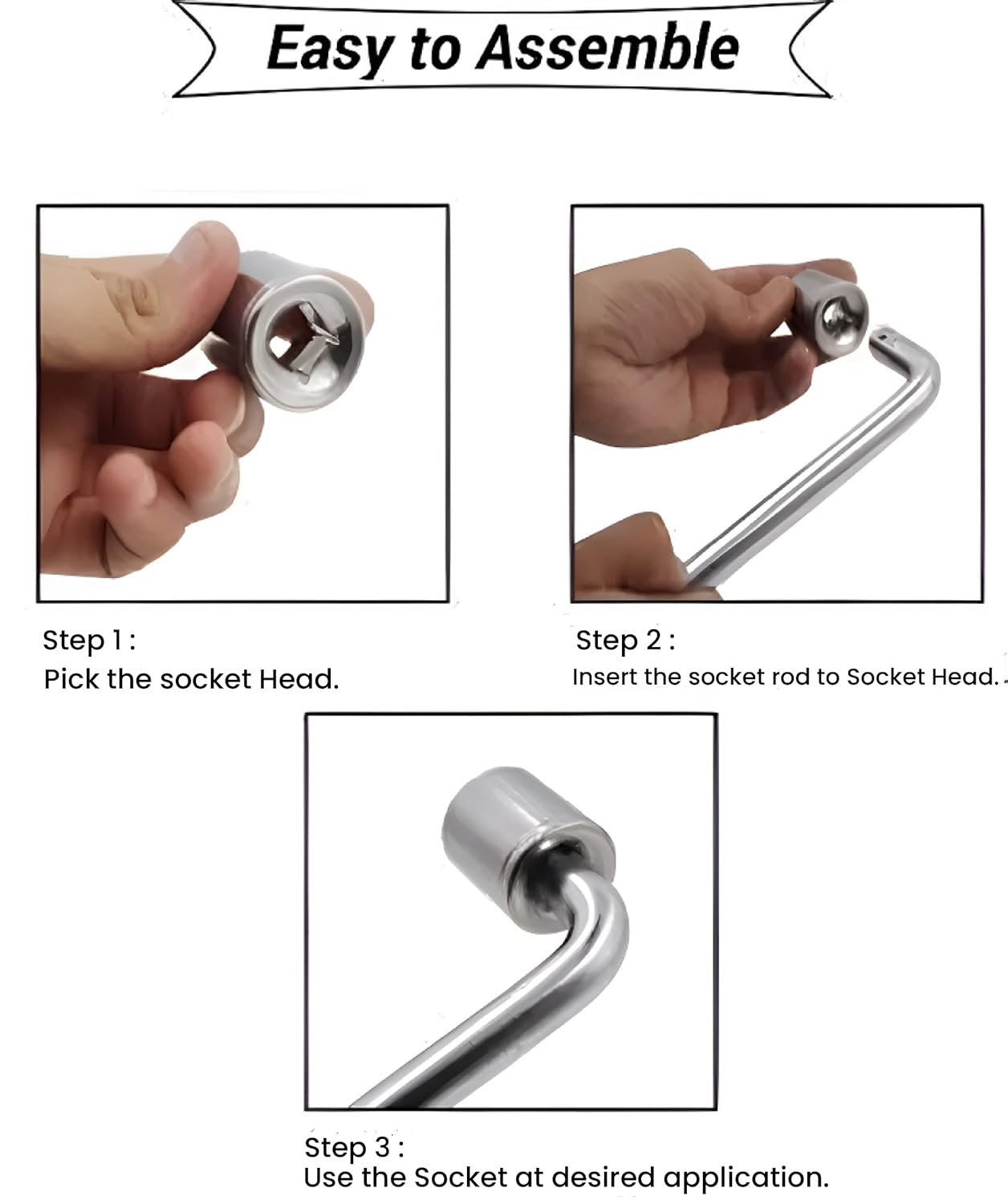 Oblivion 10-Pcs Socket Handle Set | Hand Tool Kit for Home DIY, Automobile & Vehicle Maintenance Repair (Pack of 1) - Image 3