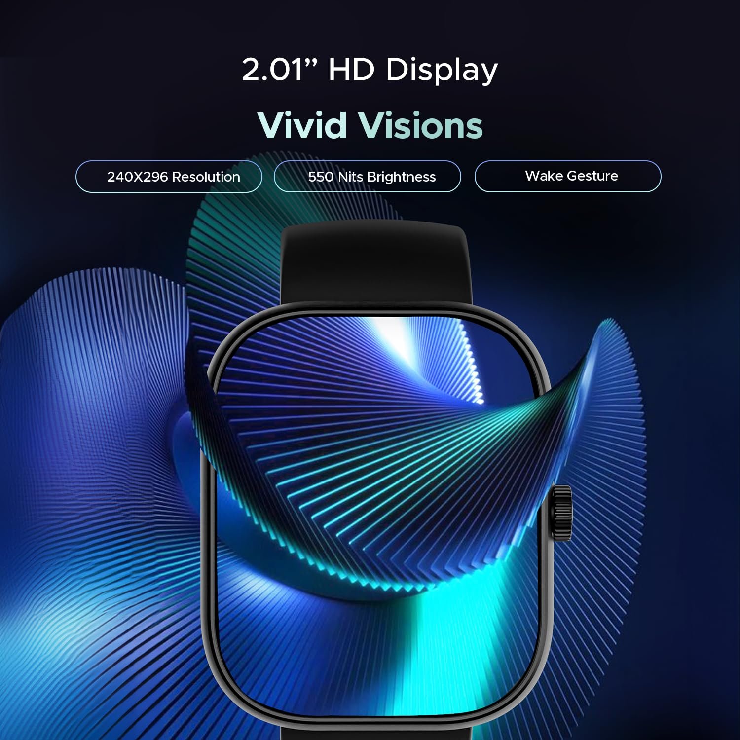 boAt Wave Sigma 3 w/Turn-by-Turn Navigation, 2.01" HD Display, Bluetooth Calling, Crest+ OS, QR Tray, Watch Face Studio, Coins, Emergency SOS Smart Watch for Men & Women(Active Black) - Image 5