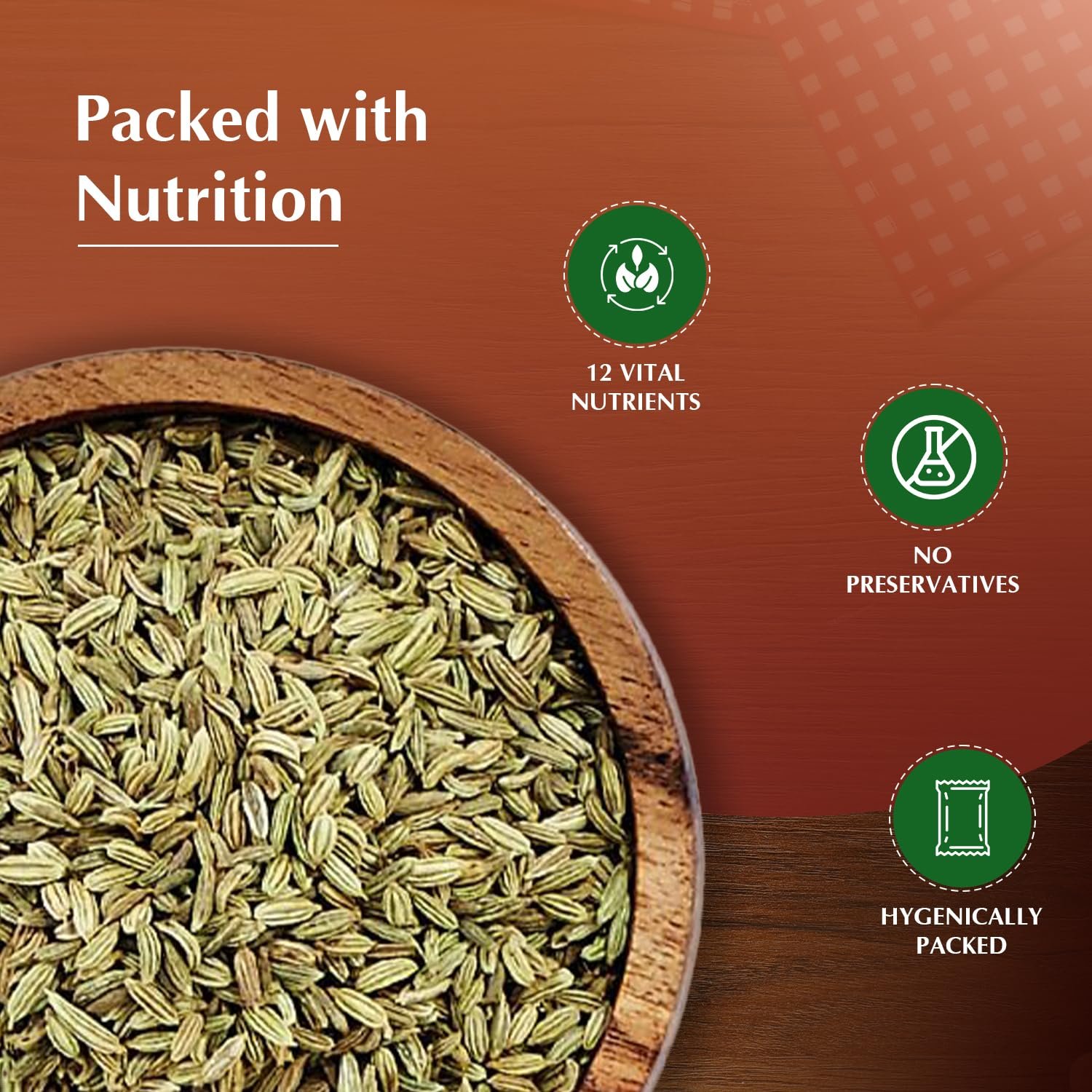 Amazon Brand - Vedaka Fennel Whole | 200 G | Saunf | No Added Colours or Preservatives - Image 5