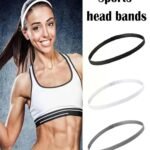 4Pcs Hair Band for Men, Hair Accessories, Head Band for Men Thick and Slim Elastic Sports Headbands – Athletic Skinny Hair for Women Boys Girls Mini Stylish Sweat Hair