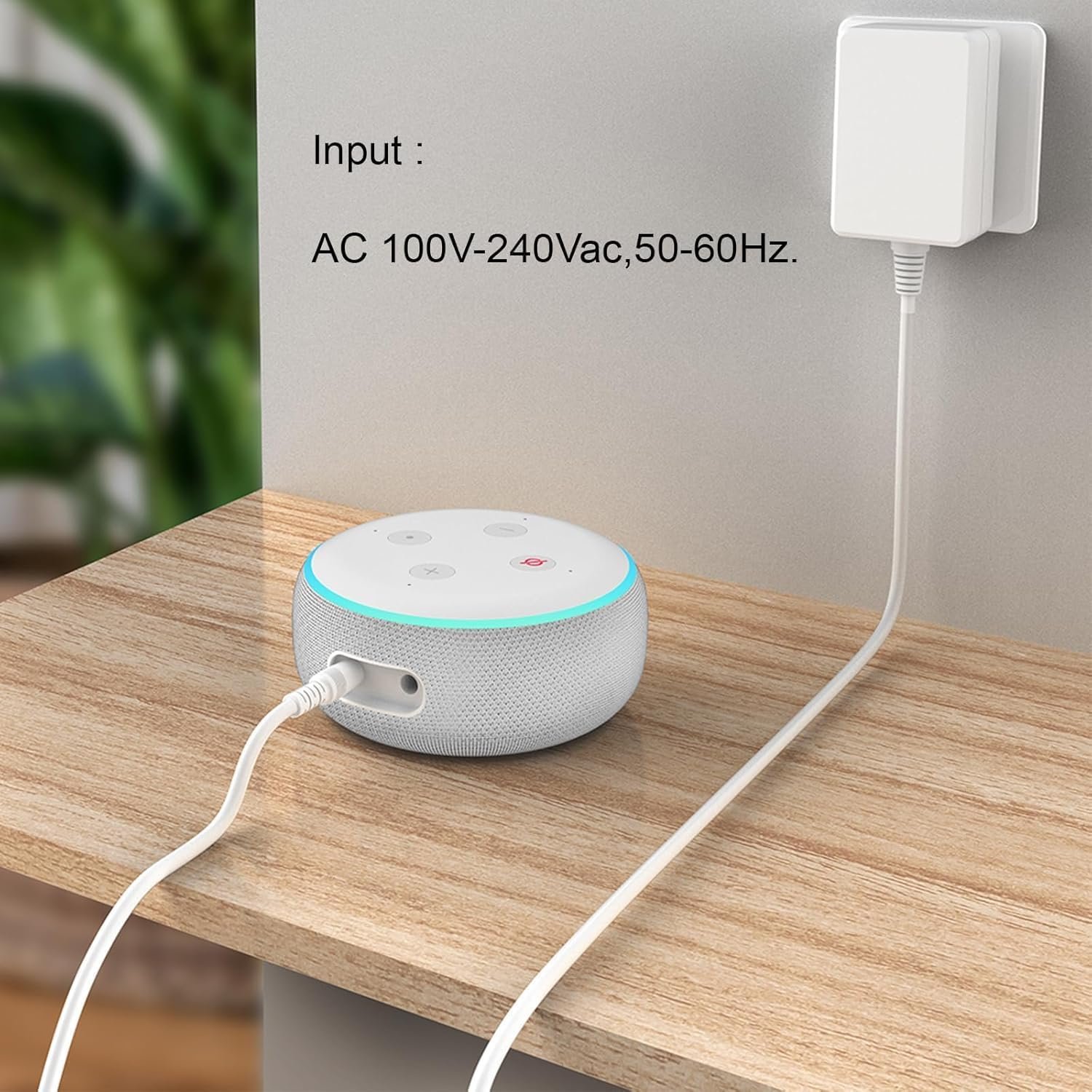 15W Charger Adapter 12V Compatible for Amazon Alexa Echo Dot (3rd gen & 4th gen & 5th gen,Echo Dot with Clock, Echo Show 5, and Fire TV Cube - Image 2