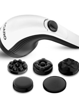 AGARO Atom Plus Electric Handheld Full Body Massager, 4 Massage Heads, Mesh Cover, Variable Speed Settings for Pain Relief and Relaxation, Back, Leg & Foot AGARO Atom Plus Electric Handheld Full Body Massager, 4 Massage Heads, Mesh Cover, Variable Speed Settings for Pain Relief and Relaxation, Back, Leg & Foot