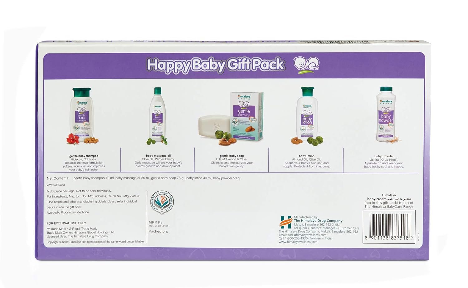 Himalaya Baby Gift Pack Series,Pack of 1 set,white - Image 3