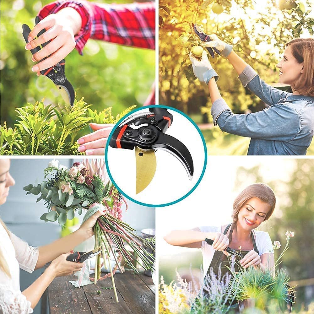 ELMVIA Garden Scissors And Cutter/Branch/Cutting Scissors/Pruners For Plants/Pruning Cutter/Grafting Knife For Lawn, Garden & Potted Plants (HEAVY DUTY) - Image 8