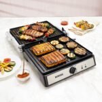 Borosil 2000W Super Jumbo Grill Sandwich Maker | Can Make 4 Sandwich At a Time | Electric Toaster Maker | Non-Stick Coating Plates Opens to 180°, BPA & PTFE Free | Power Indicators | 2 Year Warranty
