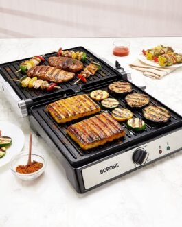 Borosil 2000W Super Jumbo Grill Sandwich Maker | Can Make 4 Sandwich At a Time | Electric Toaster Maker | Non-Stick Coating Plates Opens to 180°, BPA & PTFE Free | Power Indicators | 2 Year Warranty Borosil 2000W Super Jumbo Grill Sandwich Maker | Can Make 4 Sandwich At a Time | Electric Toaster Maker | Non-Stick Coating Plates Opens to 180°, BPA & PTFE Free | Power Indicators | 2 Year Warranty
