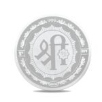 Prishasilvostyle 1 gm Silver Laxmi Coin 999 Pure Hallmarked Round Coins, Shree Word at Reverse Side