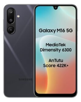 Samsung Galaxy M16 5G (Thunder Black, 6GB RAM, 128 GB Storage) | MediaTek Dimensity 6300 | AnTuTu Score 422K+ | Super Amoled Display | AI | 25W Fast Charging | 6 Gen of OS Upgrades | Without Charger Samsung Galaxy M16 5G (Thunder Black, 6GB RAM, 128 GB Storage) | MediaTek Dimensity 6300 | AnTuTu Score 422K+ | Super Amoled Display | AI | 25W Fast Charging | 6 Gen of OS Upgrades | Without Charger