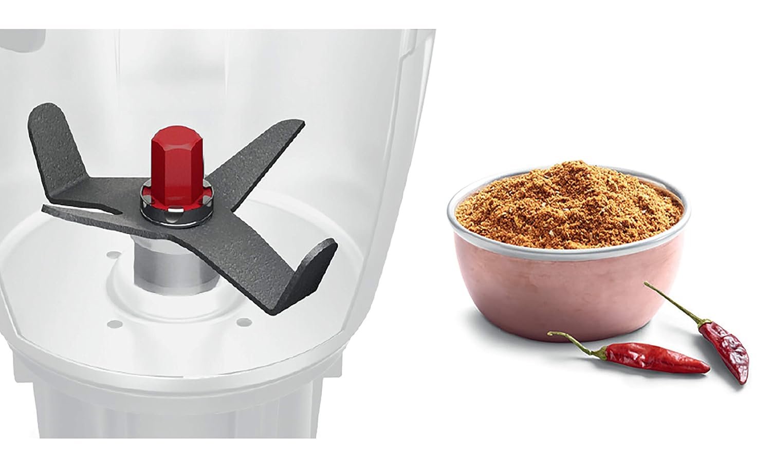 Bosch Pro 1000W Mixer Grinder MGM8842MIN - Black - Image 4