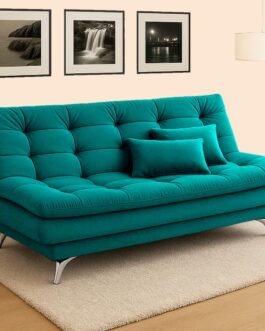 CASASTYLE Eagal 3 Seater Fabric Sofa Cum Bed Set with 2 Cushions, Best Fit for Indian Homes, Living Rooms, Offices with 3 Year Warranty (Aqua Blue) CASASTYLE Eagal 3 Seater Fabric Sofa Cum Bed Set with 2 Cushions, Best Fit for Indian Homes, Living Rooms, Offices with 3 Year Warranty (Aqua Blue)