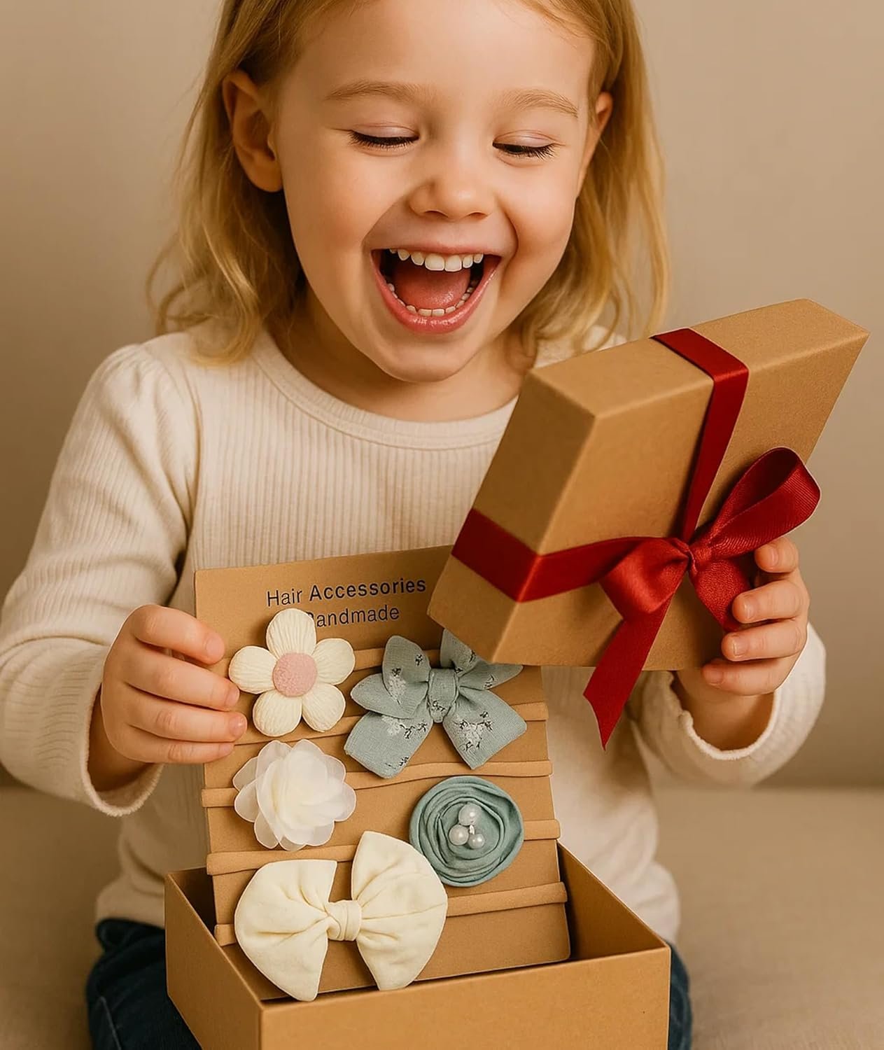 5-Piece Hair Bands for Baby Girl, Soft and Comfortable Headbands for Baby Girls, Hairs Accessories for Babys Girl, Kids Hairs Band, Babys Hair Accessories for 0 to 2 Years - Image 6