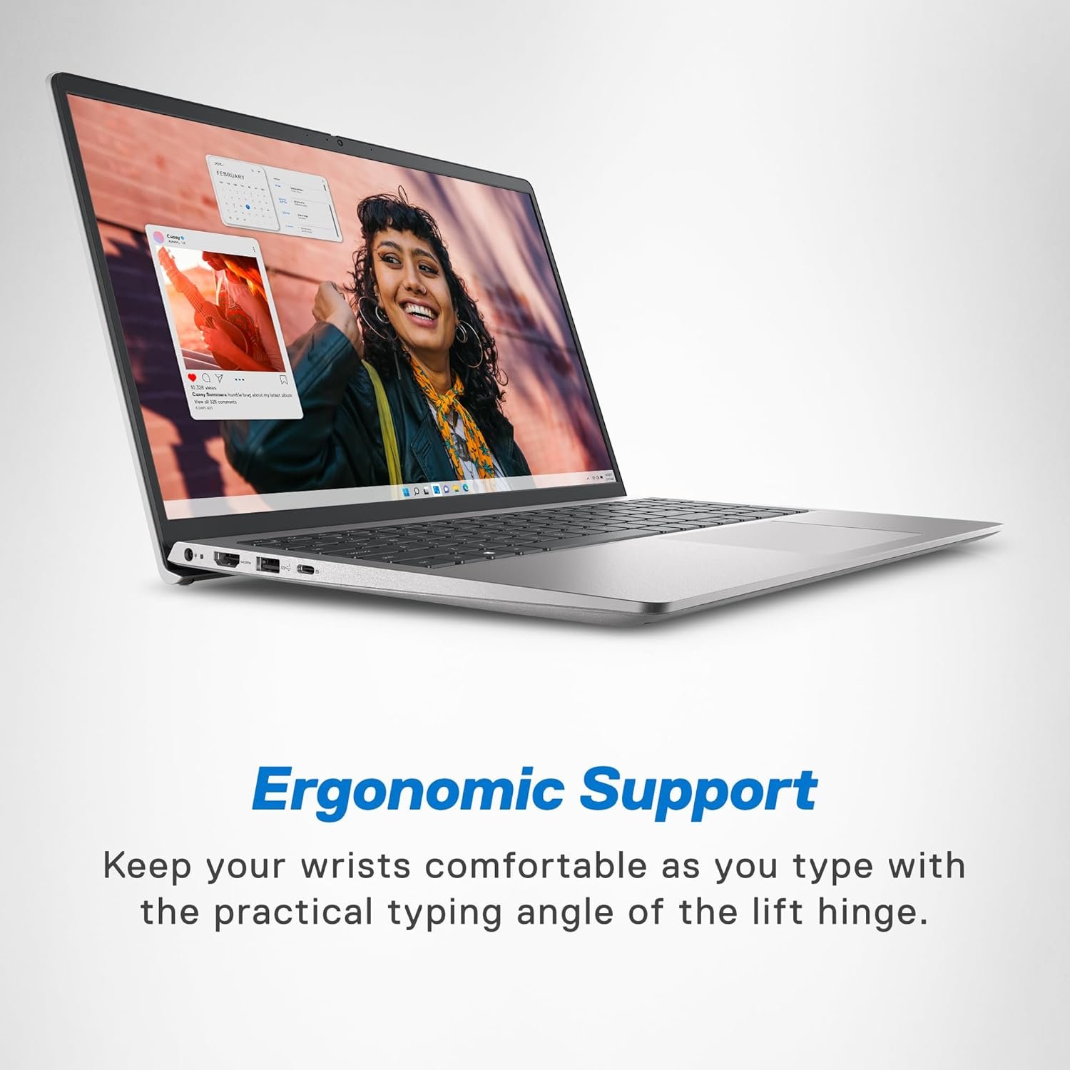 Dell 15 Intel Core i5 13th Gen - 1334U, 16GB DDR4 RAM, 512GB SSD, FHD 15.6"/39.62 cm, Windows 11, MSO'21, Grey, 1.62kg, 120Hz 250 nits Display, 15 Month McAfee, Thin & Light Laptop - Image 10