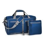 FATMUG Polyester Foldable Carry On Luggage Duffel Luggage Bag For Travel, Packing And Storage – Men And Women’s – 45 L, Navy Blue, 12Cm