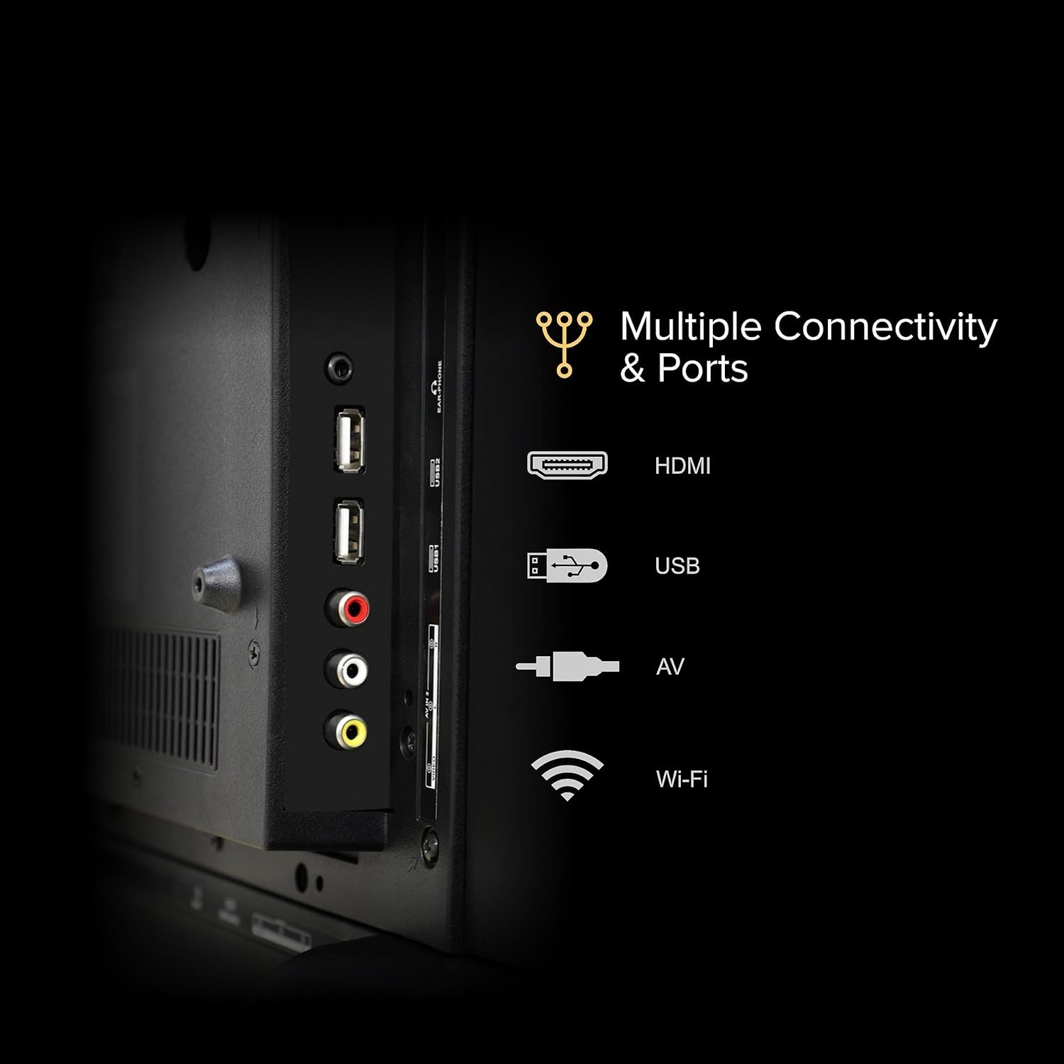 VW 80 cm (32 inches) Linux Series Frameless HD Ready Smart LED TV VW32C2 (Black) | with 18 Months Warranty - Image 5