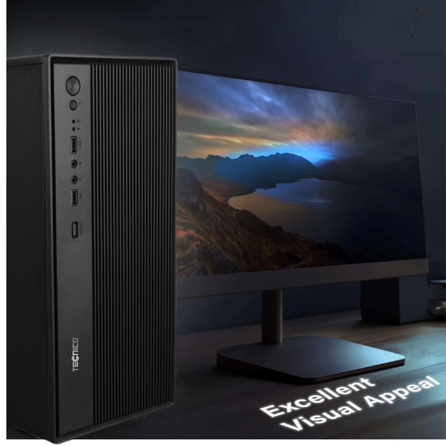 TECNICO Student Learning Desktop Set, 20" HD All-in-One Computer, Dual Core, 8 GB DDR3 RAM, 128 GB SSD, 20" LED Monitor, Keyboard & Mouse, Webcam, Headphone & Mic, WiFi - Image 6