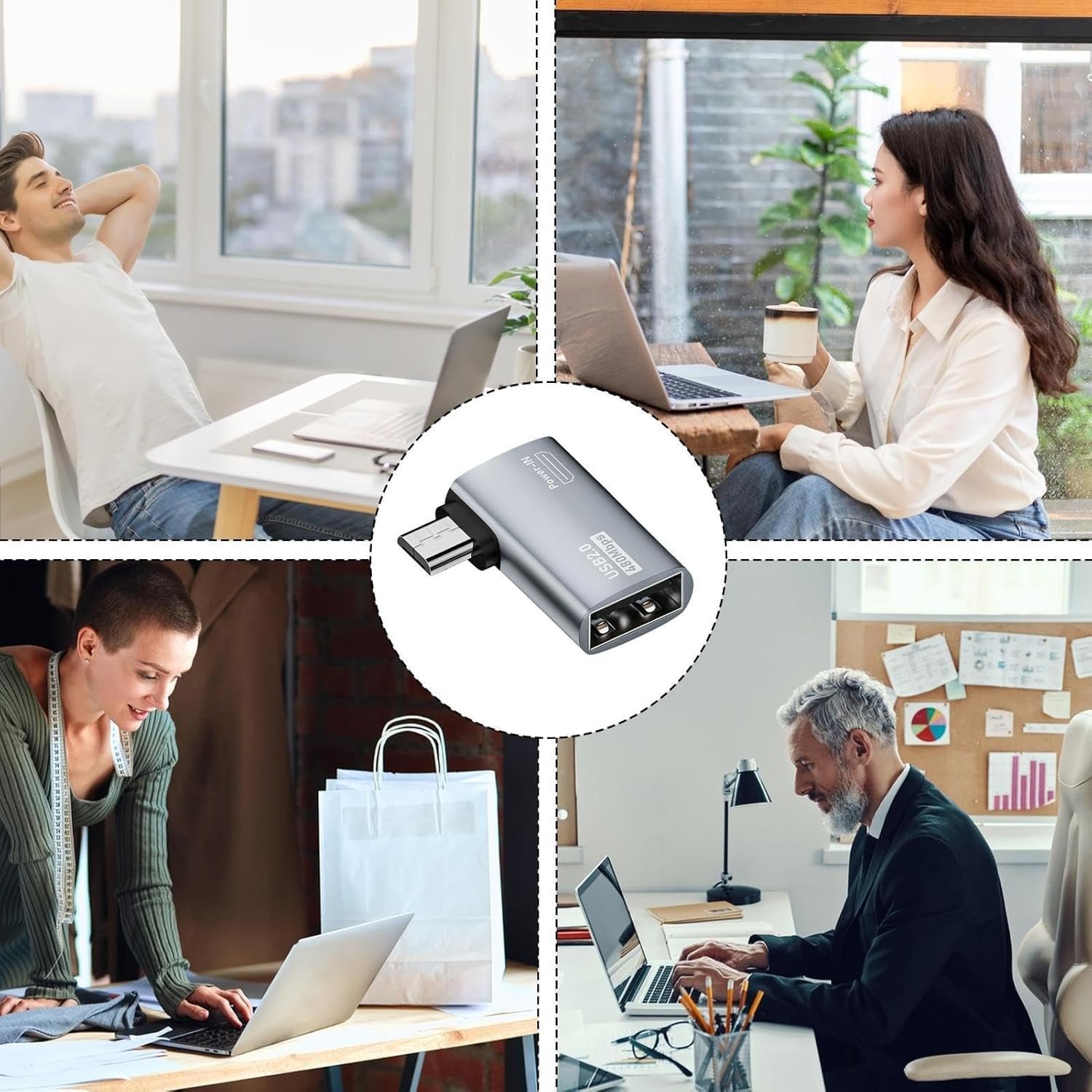 Tobo Micro to USB Adapter OTG Cable Adapter for Fire TV Stick 4K Powered Micro USB to USB OTG Adapter for Android Phone Tablet and More Host Devices with Micro USB TD-1206CC - Image 6