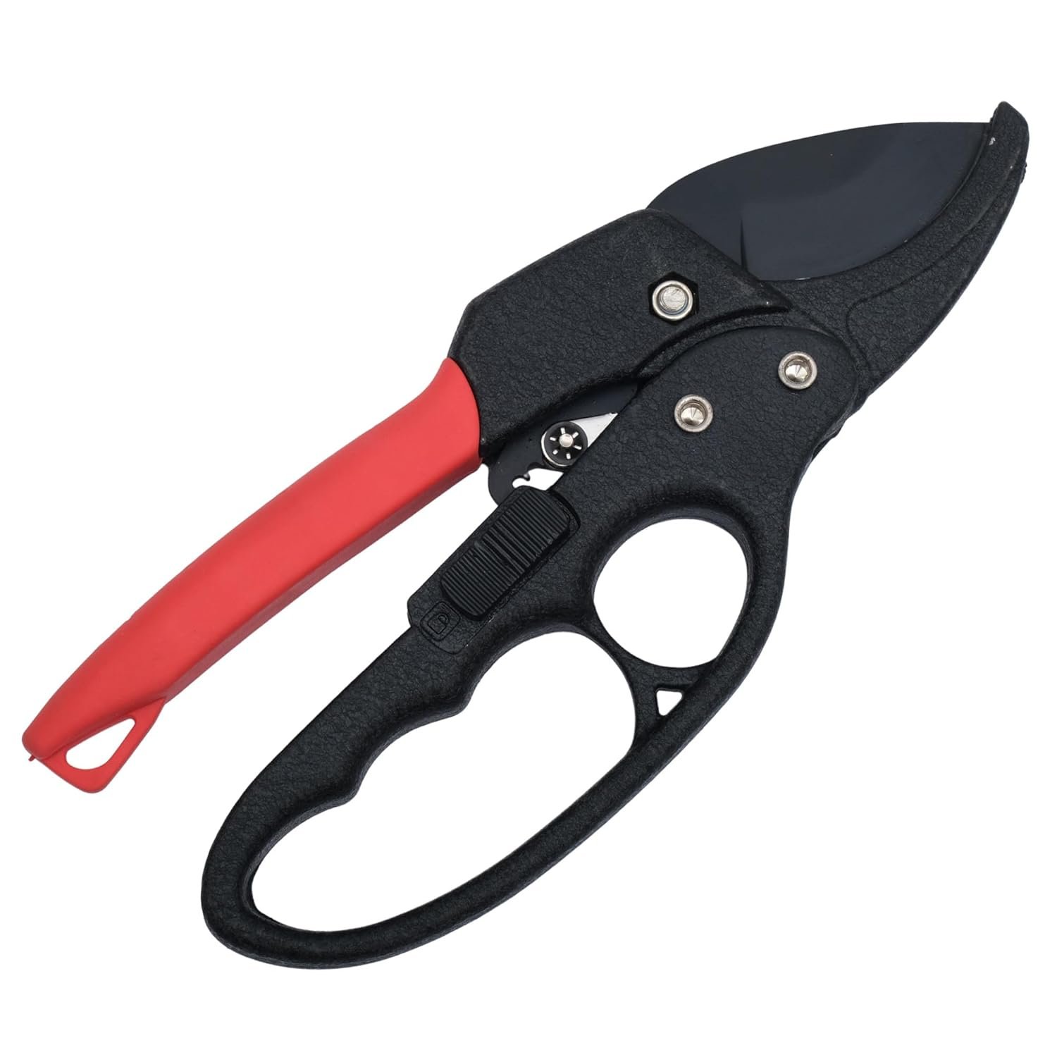 GardenZeek Gardening Scissor Stainless Steel Garden Snip with Safety Lock Garden Shears Sharp Cutter Pruners Scissor for Lawn, Garden & Potted Plants (Red)